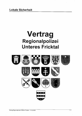 Vertrag Regionalpolizei Unteres Fricktal