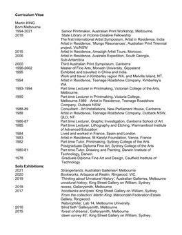 Martin King CV 2021 Complete