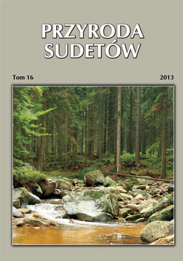 PRZYRODA SUDETÓW Tom 16 2013