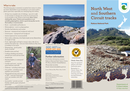North West and Southern Circuit Tracks Brochure