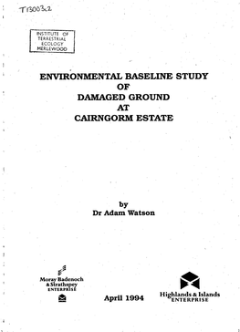 Environmental Baseline Study Of