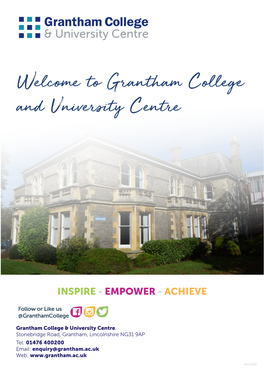 Welcome to Grantham College and University Centre