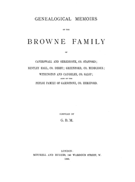 Browne Family
