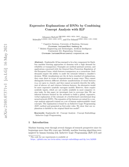 Expressive Explanations of Dnns by Combining Concept Analysis with ILP