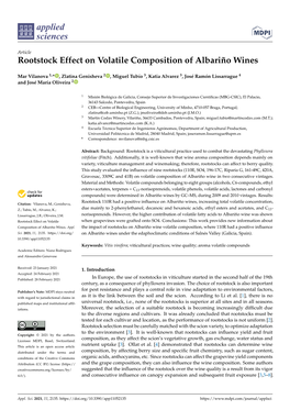 Rootstock Effect on Volatile Composition of Albariño Wines