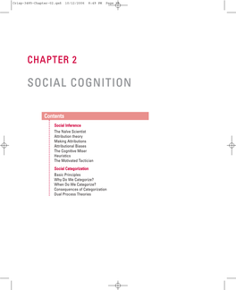 Social Cognition