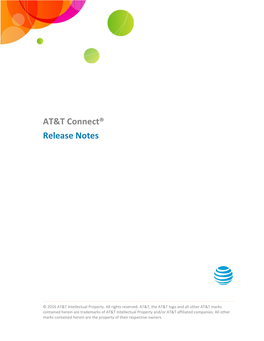 AT&T Connect: Release Notes