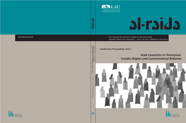 Arab Countries in Transition: Gender Rights and Constitutional Reforms