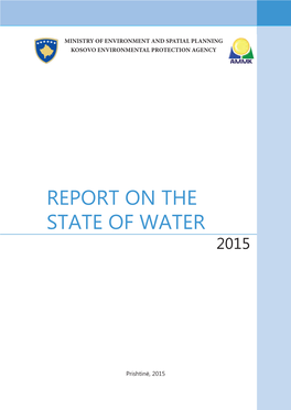 Report on the State of Water in Kosovo 2015