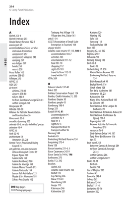 314 INDEX 000 Map Pages 000 Photograph Pages a Abéné 253-4