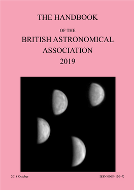 The British Astronomical Association Handbook 2019
