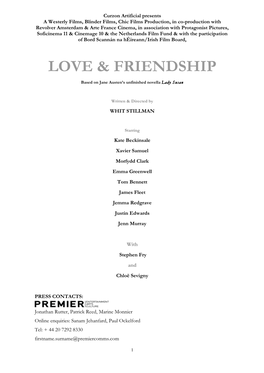 Love & Friendship