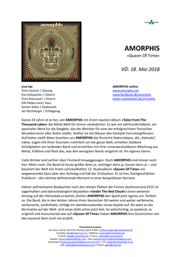 AMORPHIS »Queen of Time«