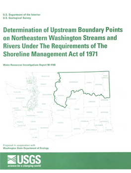 Determination of Upstream Boundary Points on Northeastern Washington Streams and Rivers Under the Requirements of the Shoreline Management Act of 1971