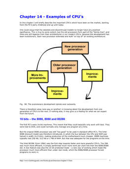 Chapter 14 - Examples of CPU’S