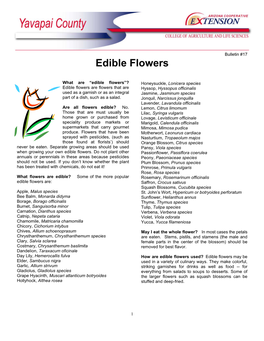 Edible Flowers