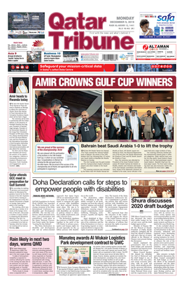 Amir Crowns Gulf Cup Winners