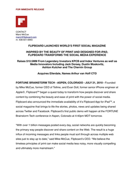 Flipboard Press Release FINAL2