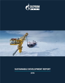 Sustainable Development Report 2016 Contents