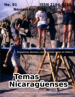 TEMAS NICARAGÜENSES Revista Dedicada a Documentar Asuntos Referentes a Nicaragua