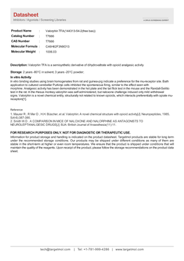 Datasheet Inhibitors / Agonists / Screening Libraries a DRUG SCREENING EXPERT