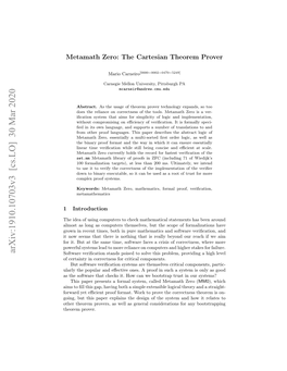 Arxiv:1910.10703V3 [Cs.LO] 30 Mar 2020 Stesfwr Htcek T O a Ebosrptuti O in Trust Bootstrap System We a Can Such How in It