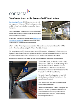 Transforming Travel on the Bay Area Rapid Transit System
