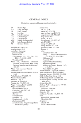 General Index Illustrations Are Denoted by Page Numbers in Italics