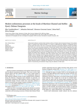 Modern Sedimentary Processes at the Heads of Martínez Channel And