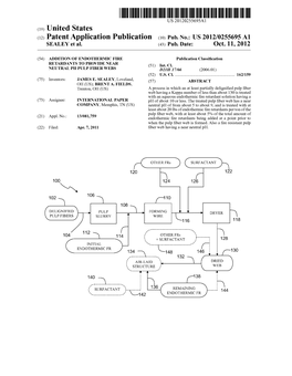 (12) Patent Application Publication (10) Pub. No.: US 2012/0255695A1 SEALEY Et Al