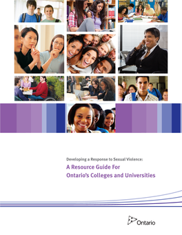 A Resource Guide for Ontario's Colleges and Universities