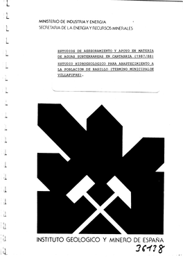 INSTITUTO GEOLOGICO Y MINERO DE ESPAÑA 3 Coy? 80 I N D I C E