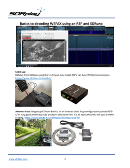 Basics to Decoding WEFAX Using an RSP and Sdruno