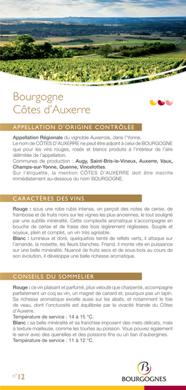 Appellation Vin De Bourgogne
