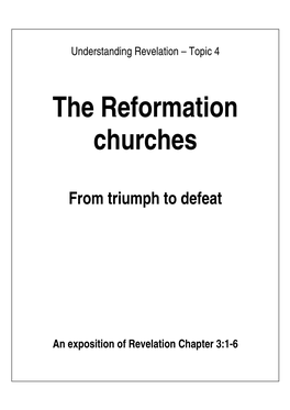 The Reformation Churches