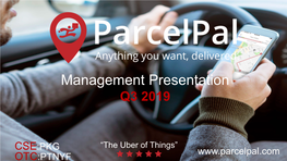 Management Presentation Q3 2019