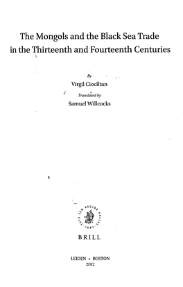 The Mongols and the Black Sea Trade in the Thirteenth and Fourteenth Centuries