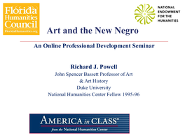 Art and the New Negro