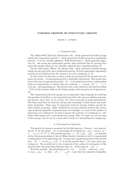 Uniform Exponential Growth of Polycyclic Groups