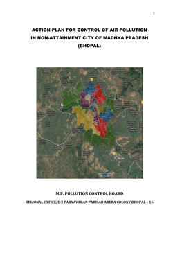 Action Plan for Control of Air Pollution in Non-Attainment City of Madhya Pradesh (Bhopal)