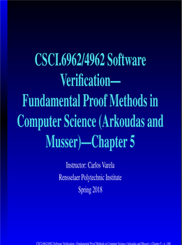 First-Order Logic Goal: to Become Familiar with ﬁrst-Order Logic Proofs