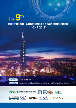 The 9 International Conference on Nanophotonics (ICNP 2016)