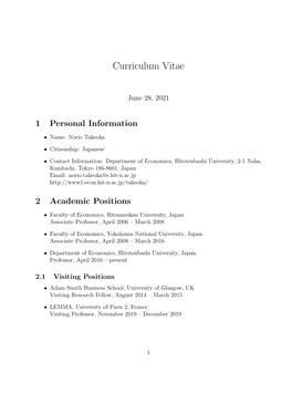 Curriculum Vitae