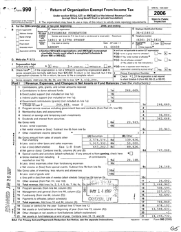 Return of Organization Exempt from Income Tax