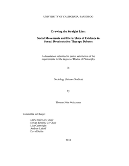 Social Movements and Hierarchies of Evidence in Sexual Reorientation Therapy Debates