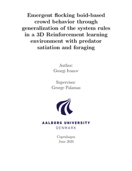 Emergent Flocking Boid-Based Crowd Behavior Through Generalization of the System Rules in a 3D Reinforcement Learning Environmen