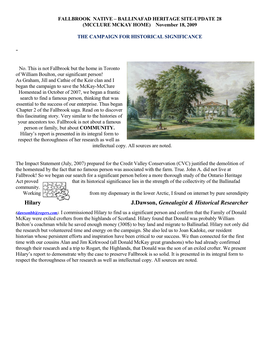Hilary J.Dawson, Genealogist & Historical Researcher