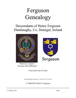 Ferguson Genealogy