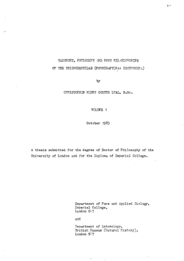 Taxonomy, Phylogeny and Host Relationships of the Trichodectidae