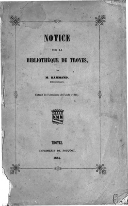 Bibliothèque De Troyes